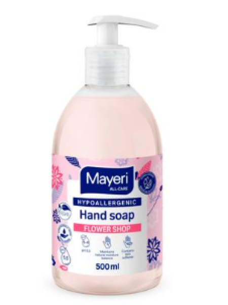 Гипоаллергенное жидкое мыло Mayeri All-Care Flower Shop 500 мл