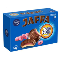 Печенье Fazer Jaffa Tutti Frutti 300г с мармеладной начинкой