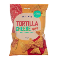 Чипсы из тортильи Coop tortilla chips juusto 150г с сыром 