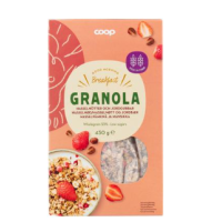 Мюсли Гранола Coop лесной орех и клубника 450 г