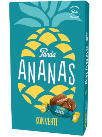 Шоколадные конфеты с ананасом Panda Ananas konvehteja 280г