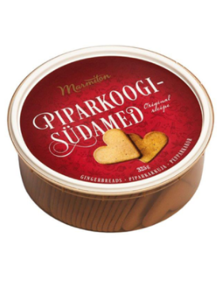 Пряничные сердечки MARMITON Piparkoogisüdamed 325г