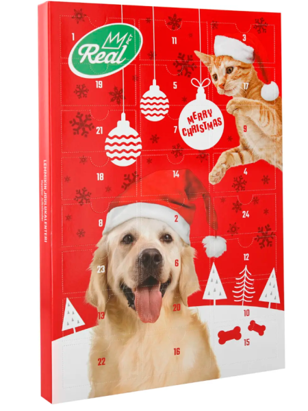 Рождественский календарь для домашних животных Real Pet 100г