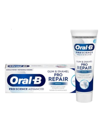 Зубная паста Oral-B Pro-Science Advanced Gum & Enamel Pro-Repair 75 мл для восстановления десен и эмали