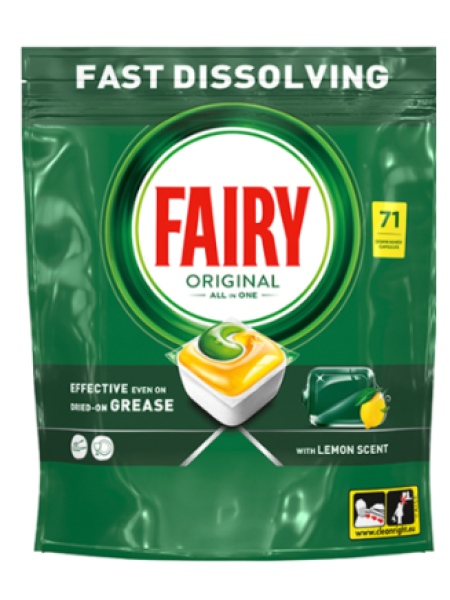 Таблетки для посудомоечной машины Fairy Original All in One 71 шт