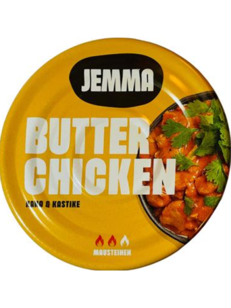 Мясные консервы Куриные чипсы в соусе Jemma Butter Chicken 210г в ж/б