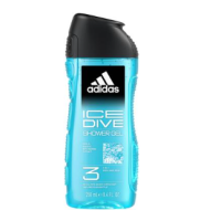 Гель для душа мужской Adidas Ice Dive 3в1 250мл со свежим морским ароматом