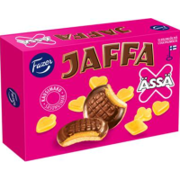 Печенье с мармеладной начинкой Fazer Jaffa Ässä leivoskeksi 300г персик ананас