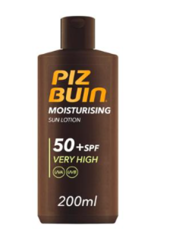 Увлажняющий солнцезащитный лосьон Piz Buin Moisturizing Sun Lotion SPF50+ 200мл