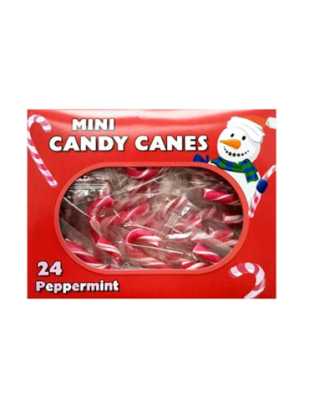 Конфеты трости со вкусом мяты Mini Candy canes 24шт 96г