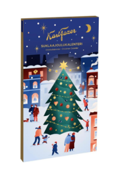 Рождественский шоколадный календарь Karl Fazer 200г