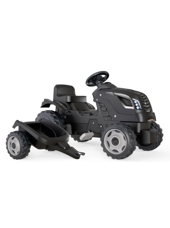 Педальный трактор и прицеп Smoby Farmer XL, черный