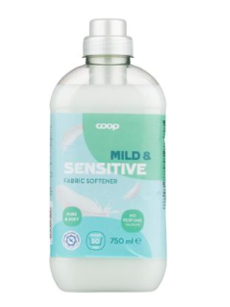 Концентрат кондиционера для белья Coop mild and sensitive huuhteluaine 750 мл