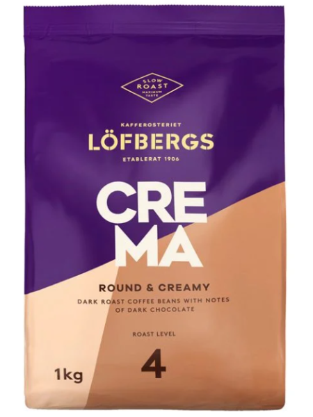 Кофе в зернах LÖFBERGS Crema 1кг