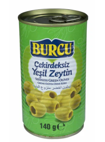 Оливки без косточек BURCU YESIL ZEYTIN 140 г