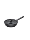 Сковорода с крышкой Fiskars Hard Face Sauté 24 см