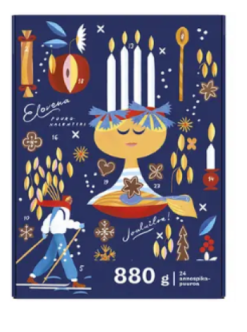 Рождественский календарь Elovena с кашами 24 шт