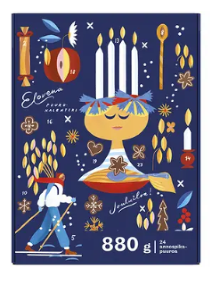 Рождественский календарь Elovena с кашами 24 шт