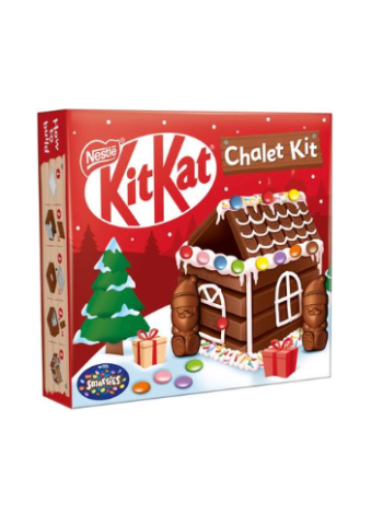 Рождественский шоколадный домик KitKat Chalet Kit šokolaadimaja 461 г