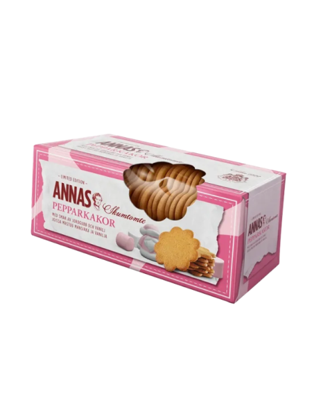 Классические имбирные пряники со вкусом клубники и ванили Annas 150 г