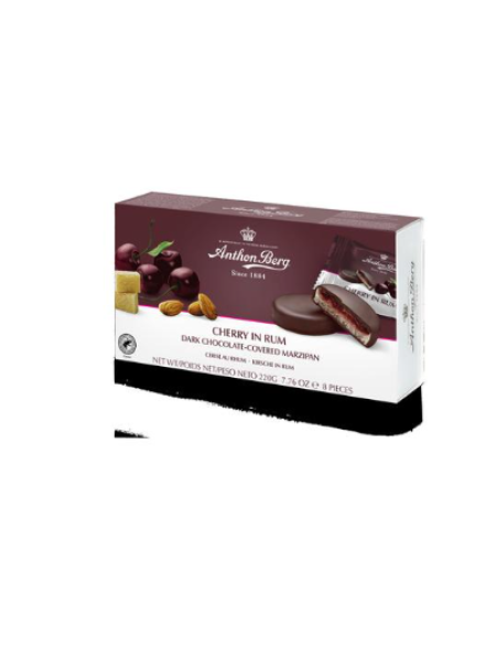 Вишня в роме Anthon Berg с марципановой начинкой 220 г