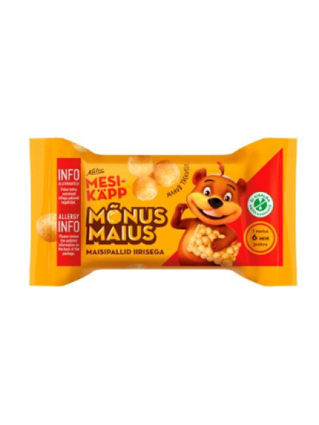 Кукурузные шарики с ирисом Kalev Mesikäpp Mõnus Maius 25 г