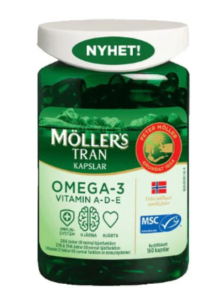Рыбий жир Mollers Tran Omega-3 160кап