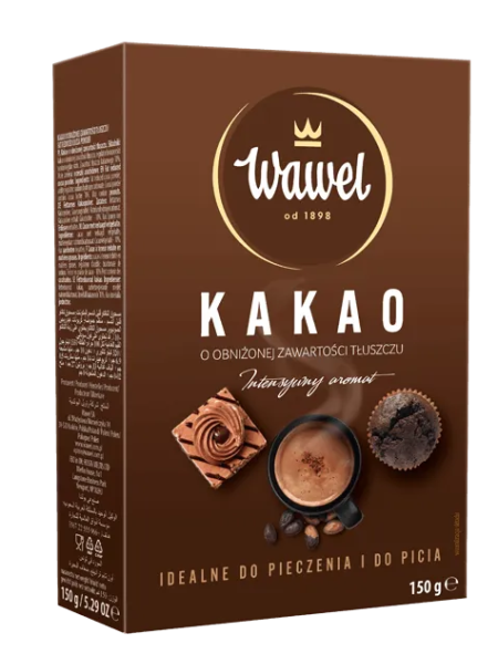 Какао с пониженным содержанием жира Wawel 150 г