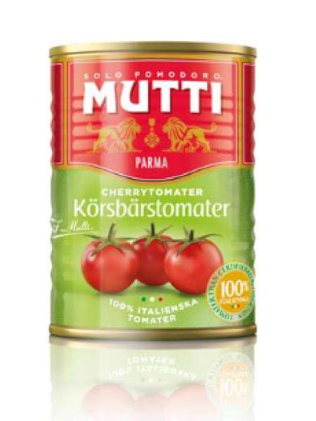 Помидоры черри в томатном соке Mutti kirsikkatomaatit 400г в ж/б
