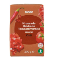 Измельченные помидоры с перцем чили Coop tomaattimurska chili 390г