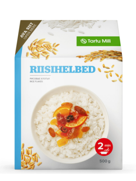 Рисовые хлопья TARTU MILL Riisihelbed 500 г