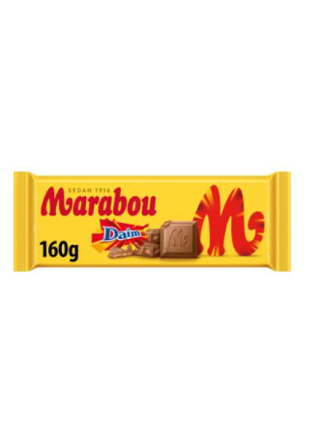 Плиточный молочный шоколад Marabou Daim 160г
