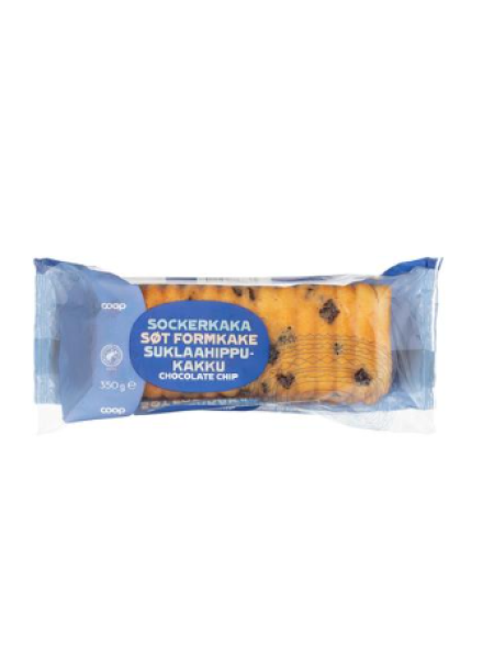 Кекс с шоколадной крошкой Coop Suklaahippukakku 350г