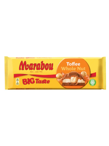Плиточный шоколад Marabou Big Taste Toffee Whole Nut 300 г