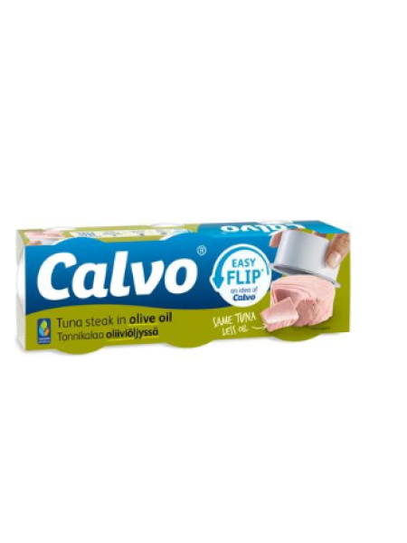 Тунец в оливковом масле Calvo tonnikala oliiviöljyssä 3x65/52 г