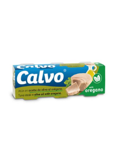 Тунец в оливковом масле с орегано Calvo oliiviöljy & oregano tonnikala 3х80/52г