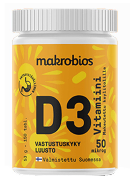 Жевательные таблетки Macrobios D3 50мкг 150 таб