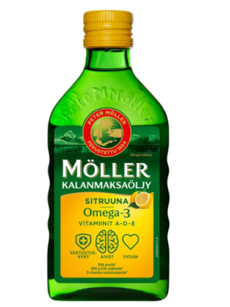 Рыбий жир Möller Omega -3 250 мл лимон