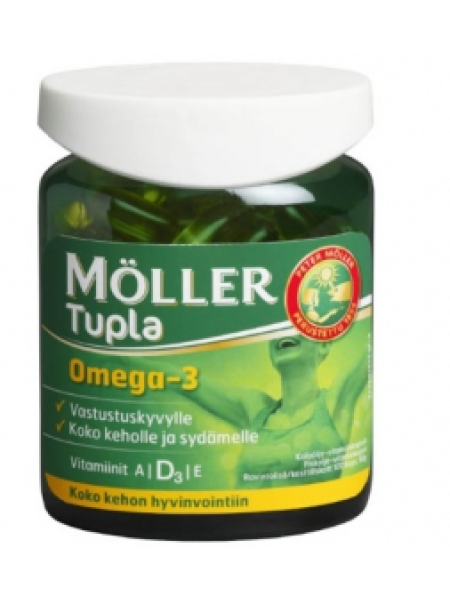 Рыбий жир в капсулах Möller Tupla Omega-3 + ADE 100шт