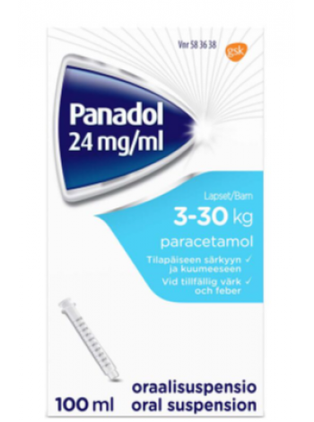Суспензия для детей PANADOL 24мг/мл 100мл 