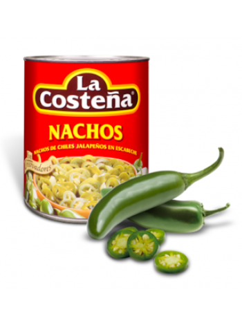 Резанный перец халапеньо La Costeña Nachos 199г