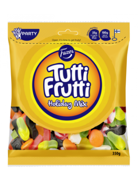 Жевательные конфеты ассорти Fazer Tutti Frutti Holiday Mix 350г